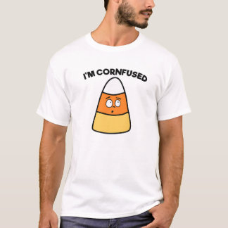 Ik ben Cornfused Candy Corn Cute Kawaii Kinder Vol T-shirt