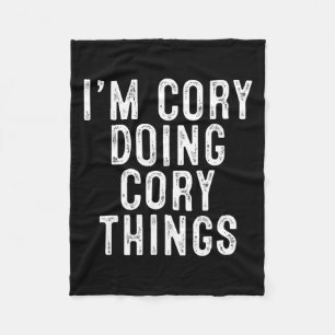 Ik ben Cory die Cory-dingen doet Grappige verjaard Fleece Deken