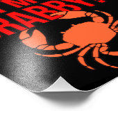 Ik ben Crabby Crabs Seafood Crabbing Crab Lobster  Foto Afdruk (Hoek)