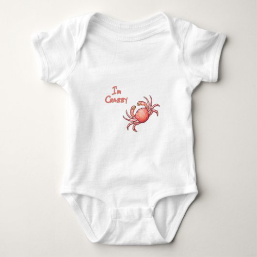 Ik ben Crabby Crustacean Romper (Voorkant)