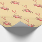 Ik ben Crabby Sand Crab Cadeaupapier (Hoek)