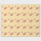 Ik ben Crabby Sand Crab Cadeaupapier (Vlak)