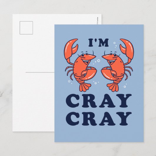 Ik ben Cray Cray Briefkaart (Voorkant / Achterkant)