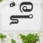 IK BEN CRAZY! AI! BA Geschreven in Thai Script Theedoek (Gevouwen)