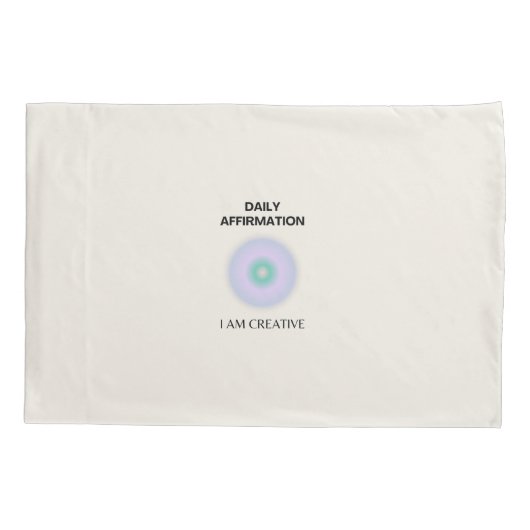 Ik ben creatieve dagelijkse bevestiging positief kussensloop (Achterkant)