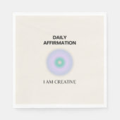 Ik ben creatieve dagelijkse bevestiging positief servet (Voorkant)