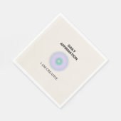 Ik ben creatieve dagelijkse bevestiging positief servet (Hoek)