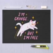 Ik ben Cringe, maar ik ben vrij Tissuepapier (Craft)