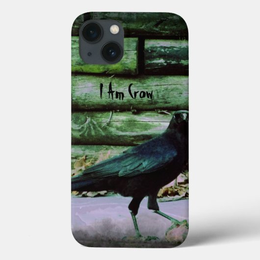 Ik ben Crow - Green iPad Case (Achterkant)
