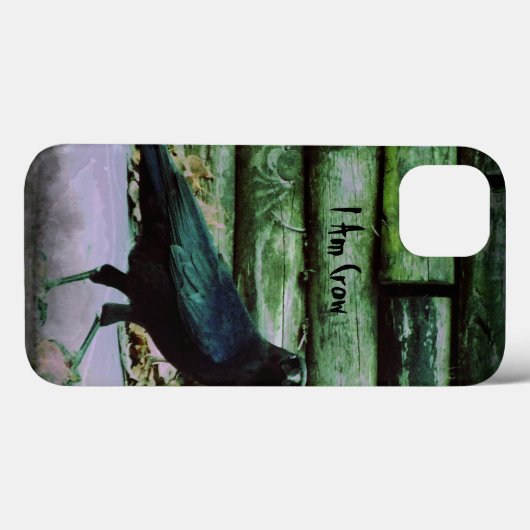 Ik ben Crow - Green iPad Case (Achterkant (horizontaal))