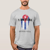Ik ben Cuba Patria Y Vida Homeland en Life Light T-shirt (Voorkant)