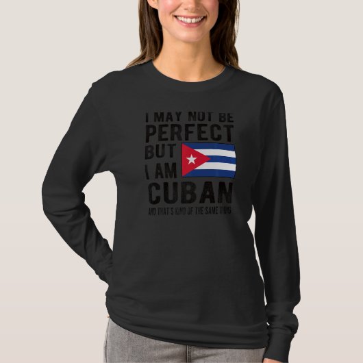 Ik ben Cubaanse vlag Cubaanse erfgoed Cubaanse wor T-shirt (Voorkant)