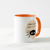 Ik ben Cute en Spooky l Spider Halloween Theme Mok (Voorkant rechts)
