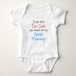 Ik ben Cute Griekse mama Romper
