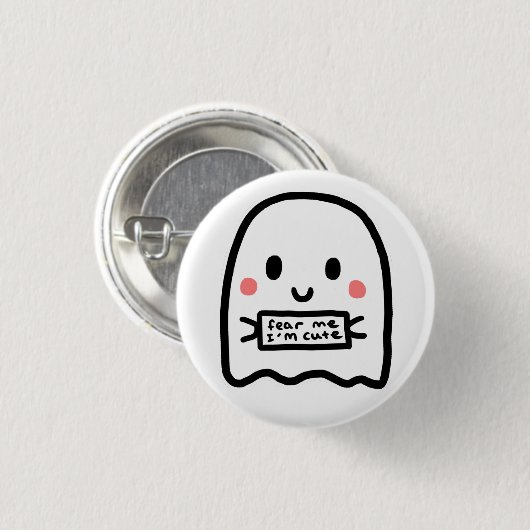 Ik ben Cute Lil Ghost Ronde Button 3,2 Cm (Voorkant /achterkant)