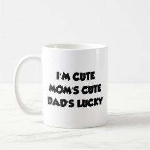 Ik ben Cute Mam's Cute Pap's Lucky Coffee Mok