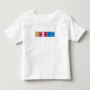 Ik ben Cute Periodiek Systeem Kinder Shirts