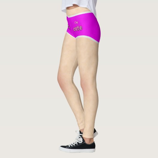 Ik ben Cute Pink Briefs Legging (Links)
