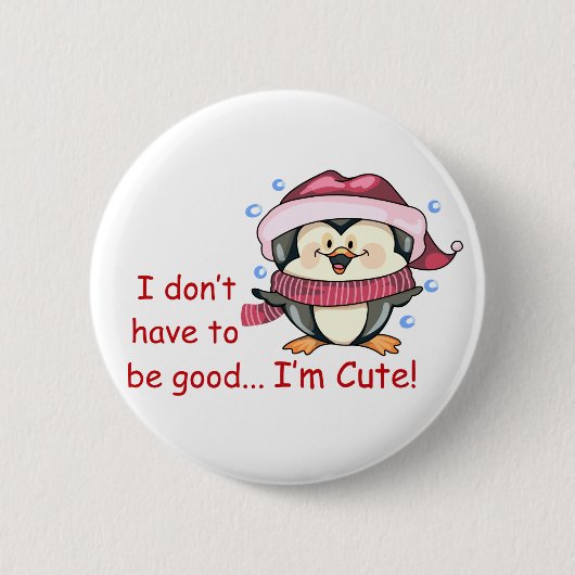 Ik ben Cute Ronde Button 5,7 Cm (Voorkant)