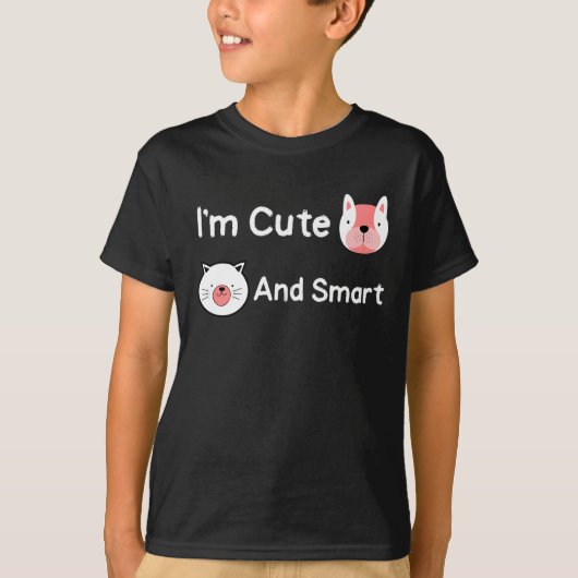 Ik ben Cute Smart Animal T-shirt (Voorkant)
