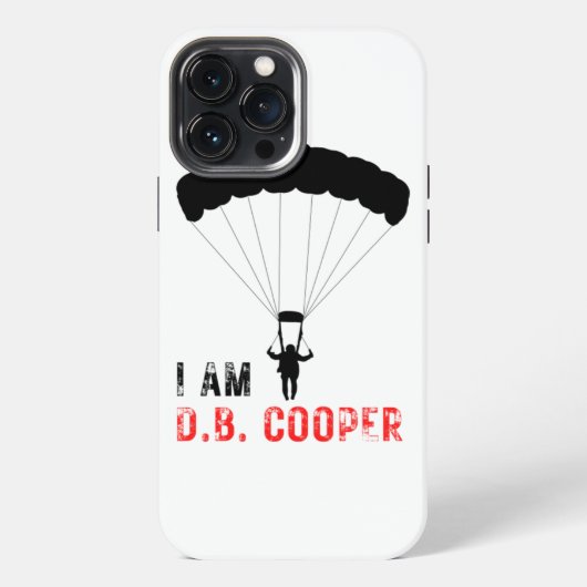 IK BEN D.B. Cooper iPhone Hoesje (Achterkant)