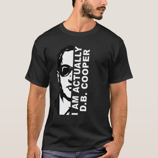 Ik ben D B Cooper T-shirt (Voorkant)