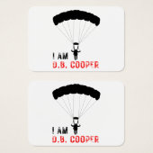 IK BEN D.B. Cooper Visitekaartje (Voorkant /achterkant)