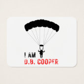IK BEN D.B. Cooper Visitekaartje (Achterkant)