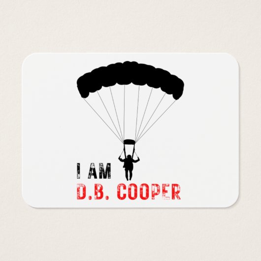 IK BEN D.B. Cooper Visitekaartje (Voorkant)