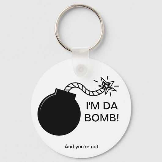 Ik ben Da Bomb. Sleutelhanger (Voorkant)