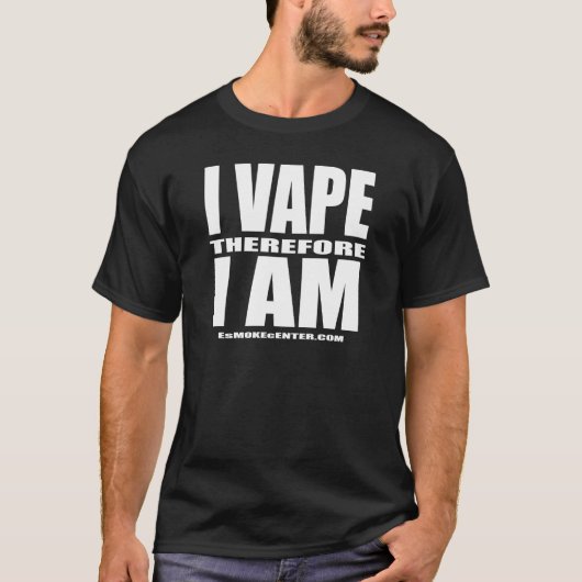 Ik ben daarom VAPE - White Letter T-shirt (Voorkant)