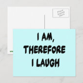 Ik ben dan ook lachen in Tshirts en Gifts Briefkaart (Voorkant / Achterkant)