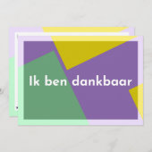 "Ik ben dankbaar" Bedankkaart (Voorkant / Achterkant)