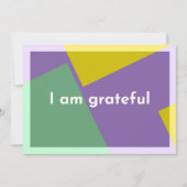 "Ik ben dankbaar" Bedankkaart (Voorkant)