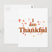 ik ben dankbaar briefkaart (Voorkant / Achterkant)