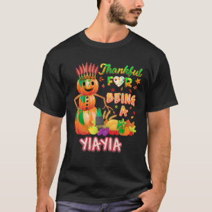 Ik ben dankbaar dat ik een Yiayia pompoen Herfst b T-shirt