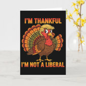 Ik ben dankbaar dat ik geen liberale thanksgiving kaart (Gele Bloem)