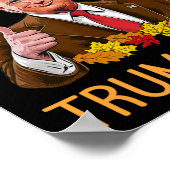 Ik ben dankbaar dat Trump de Thanksgiving-kalkoen Poster (Hoek)