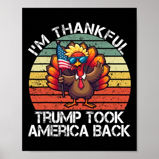 Ik ben dankbaar dat Trump gewonnen heeft voor Than Poster (Voorkant)