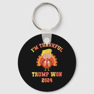 Ik ben dankbaar dat Trump in 2024 de Thanksgiving  Sleutelhanger