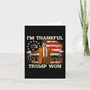 Ik ben dankbaar dat Trump Thanksgiving Turkije hee Kaart