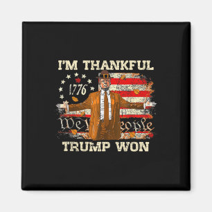 Ik ben dankbaar dat Trump Thanksgiving Turkije Tru Magneet