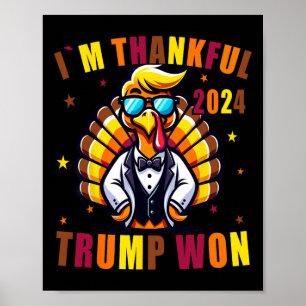 Ik ben dankbaar dat Trump won 2024 nam Amerikaanse Poster