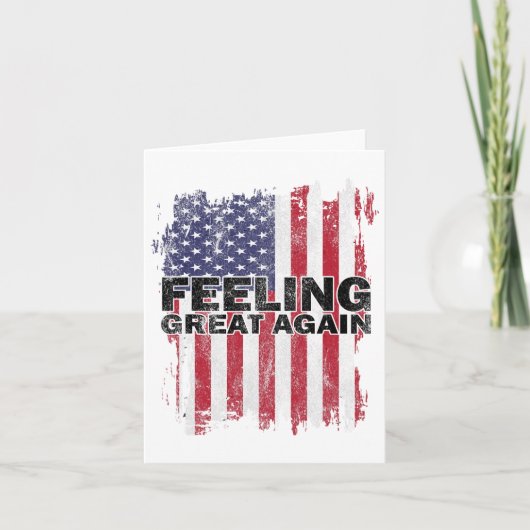Ik ben dankbaar dat Trump won en Amerika won dan Kaart (Voorkant)