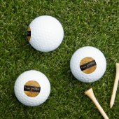 Ik ben dankbaar Golfbal - Goud Bruin Modern Golfballen (Insitu Gras)