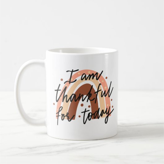 Ik ben dankbaar koffiemok (Links)