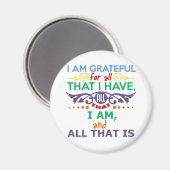 Ik ben dankbaar magneet (Voorkant / Achterkant)