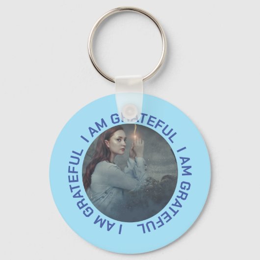 Ik ben dankbaar sleutelhanger (Achterkant)