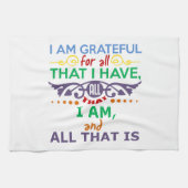 Ik ben dankbaar theedoek (Horizontaal)