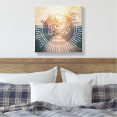 Ik ben dankbaar voor avontuur canvas afdruk (Insitu (Slaapkamer))
